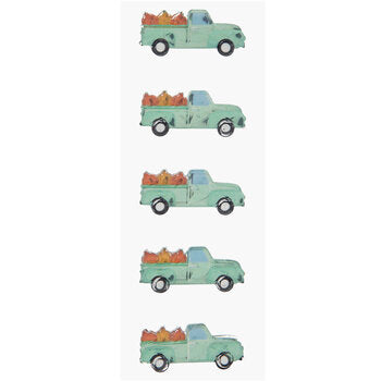 Fall Truck Gemstone Stickers