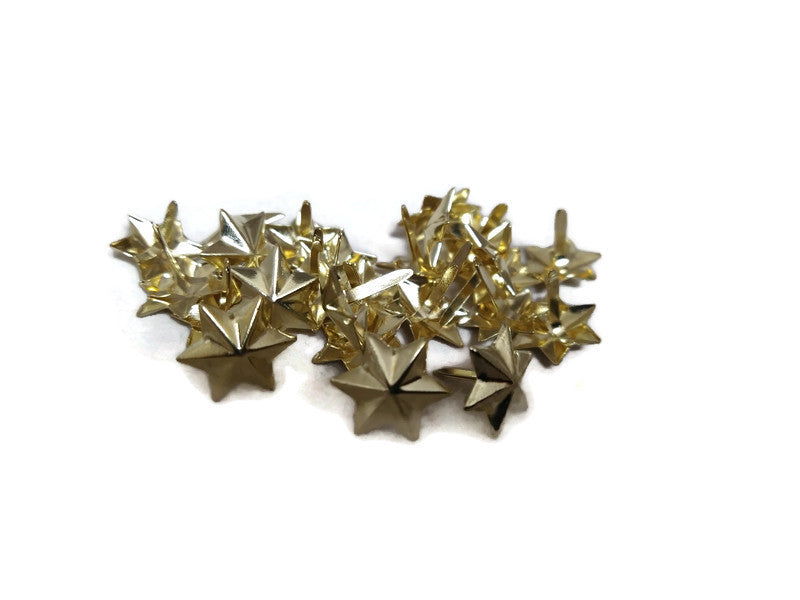 3d Star Brads Metallic Gold 25pc Country Croppers