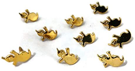 Halloween Gold Ghost Brads Paper Fasteners