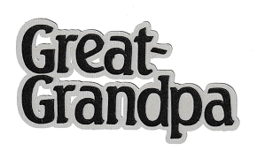 Great Grandpa Paper Piecing Title