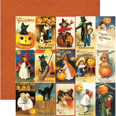 Halloween Greetings Scrapbook Paper by Reminisce