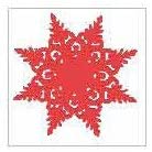 Studio G Red Snowflake Stamp