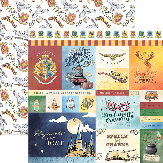 Harry Potter Watercolor Tags Scrapbook Paper