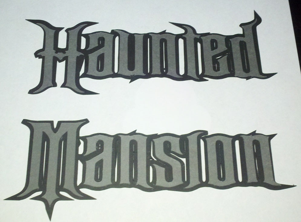 Haunted Mansion Paper Piecing Title