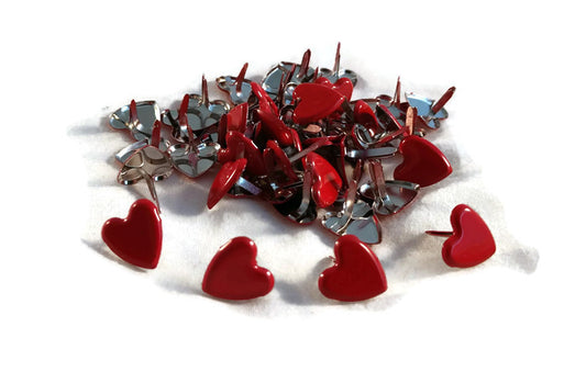 Red Heart Brads Paper Fasteners