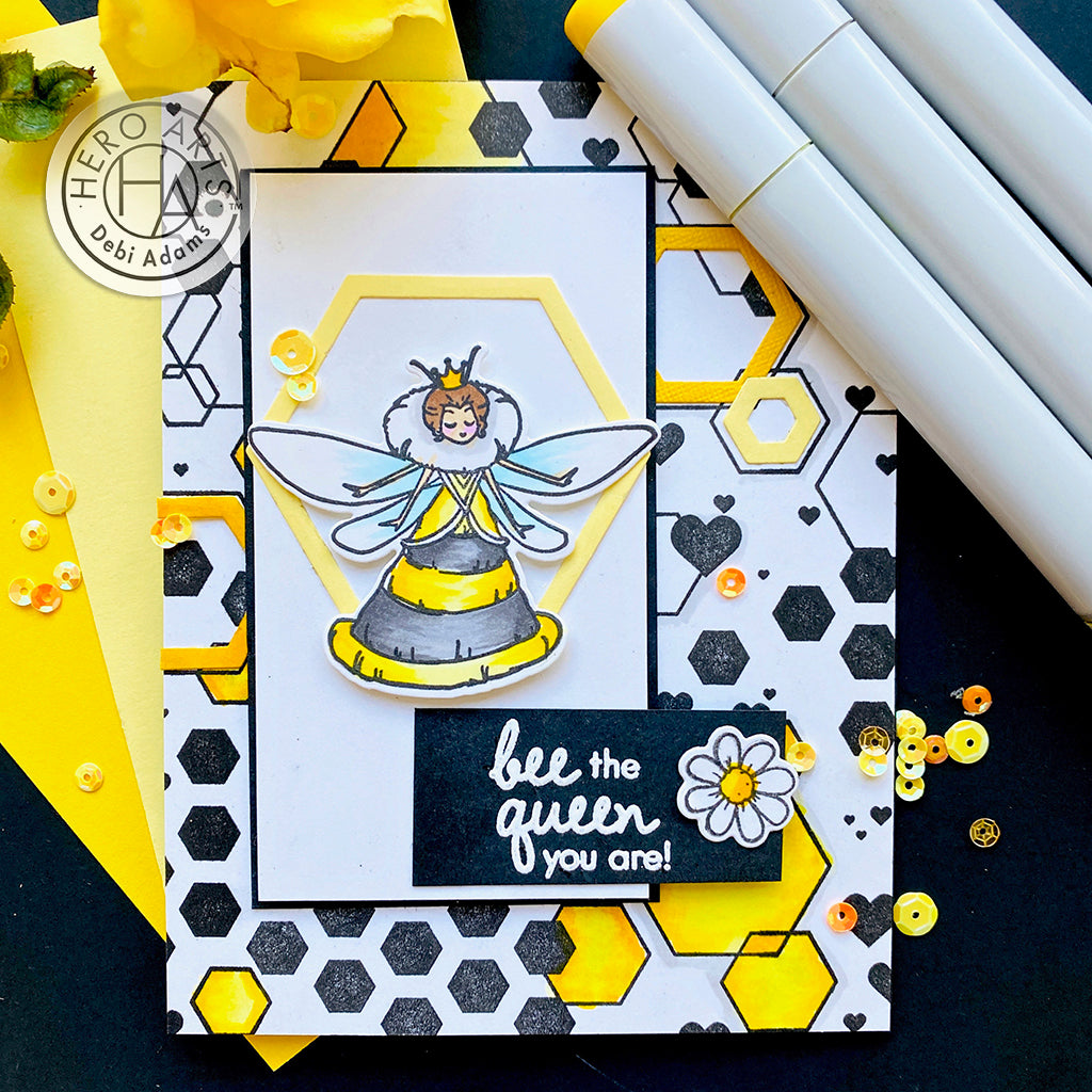 Bee the Queen Stamp Set by Hero Arts
