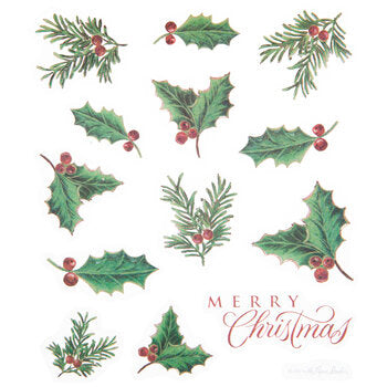 Holly Christmas Stickers