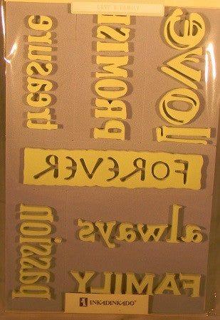 Love & Family Foam Stamp Set - by Inkadinkado
