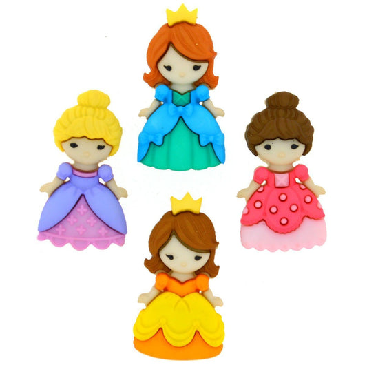 Princess Belle of the Ball Button Embellishments