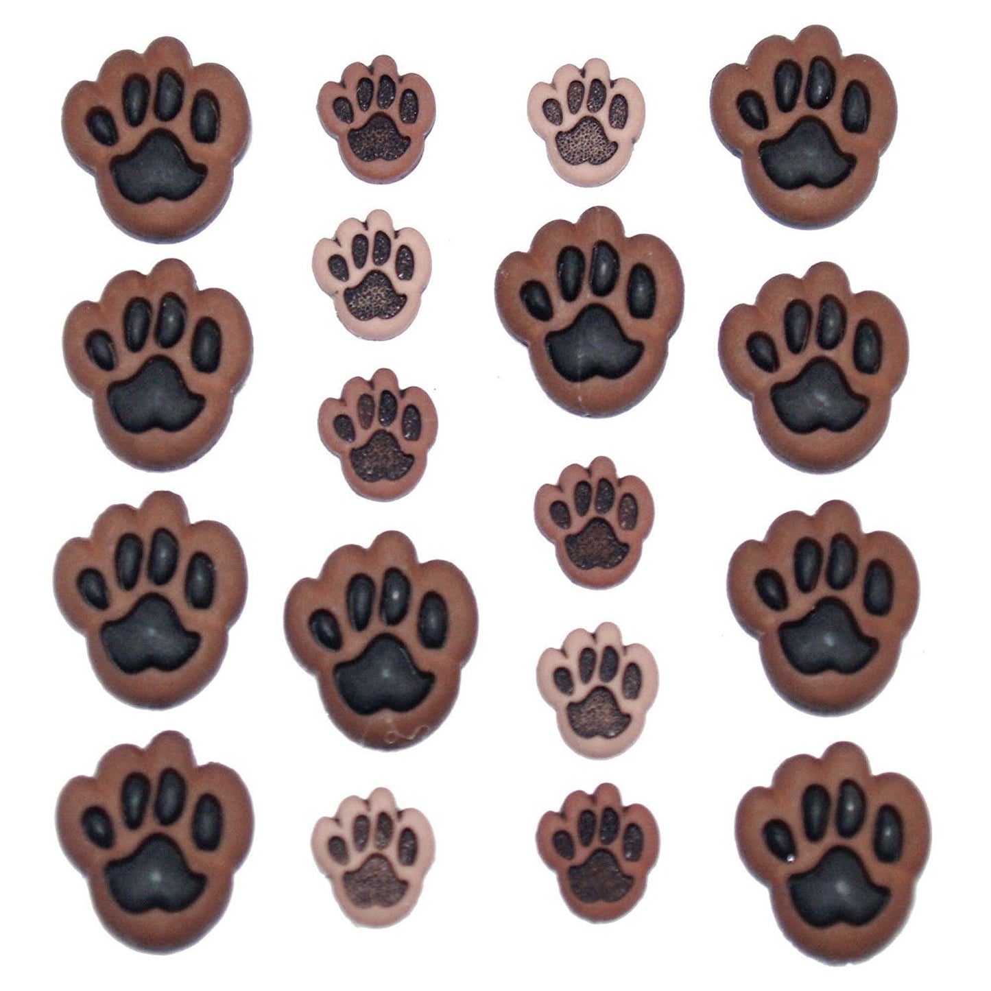 Dog Paw Print Buttons