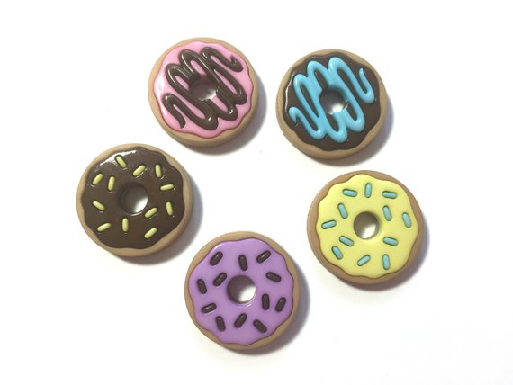 Donut Party Buttons Embellishments by Jesse James