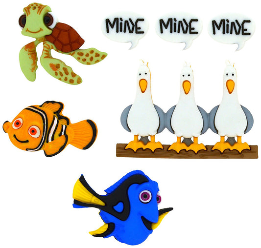 Finding Nemo Disney Character Button Embellishments