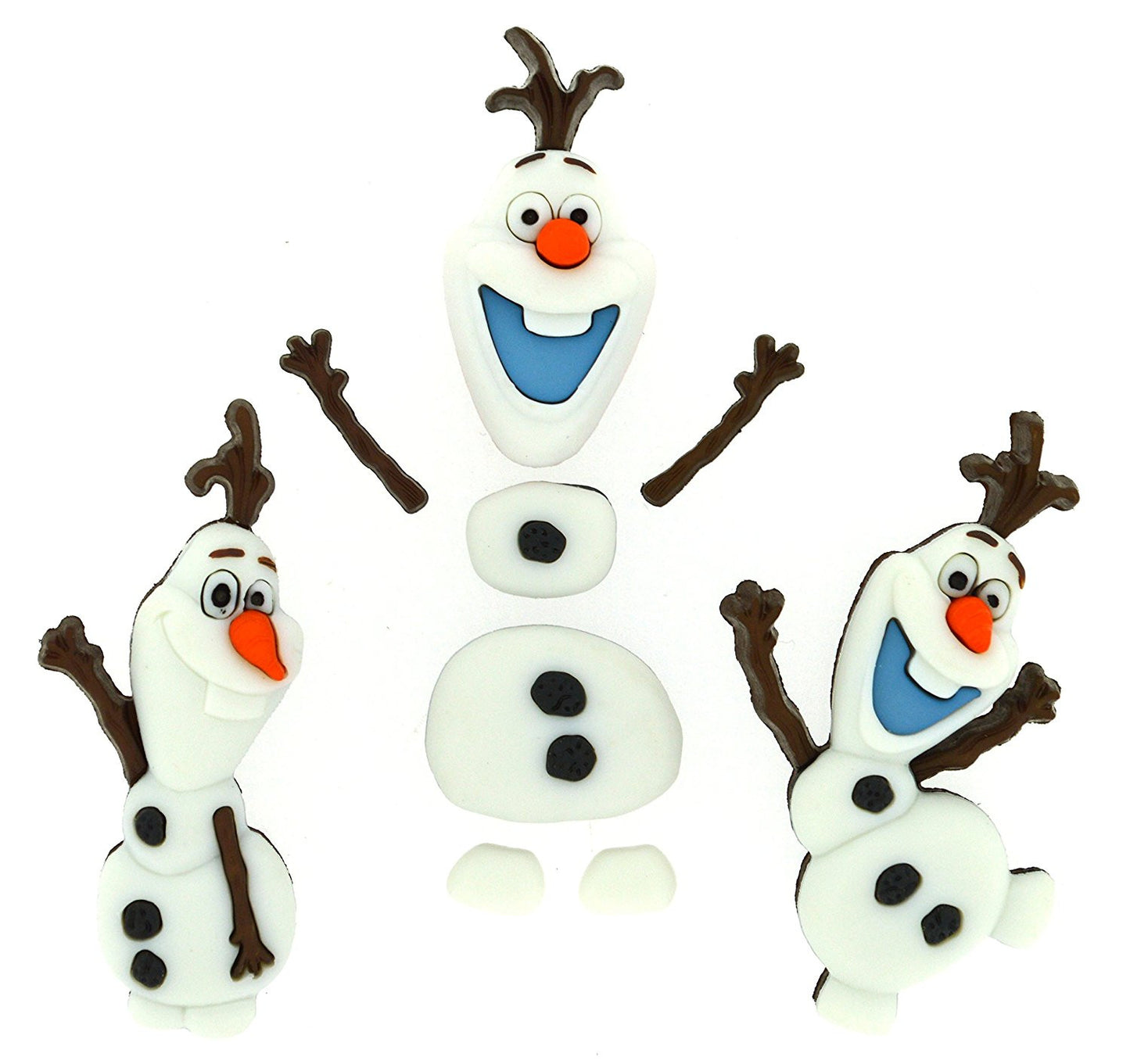 Frozen Olaf Disney Character Button Embellishments