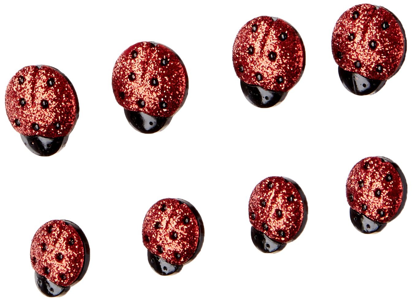 Glitter Ladybug Buttons by Dress It Up