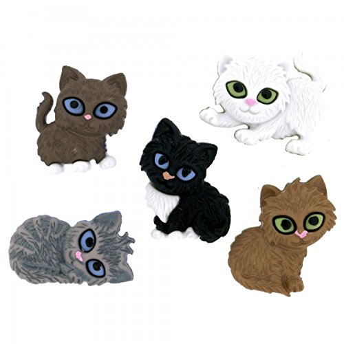 Kitten Kaboodle Cat Buttons Set with Shanks