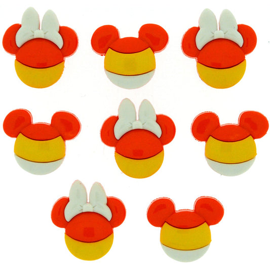 Mickey & Minnie Candy Corn Disney Button & Embellishments