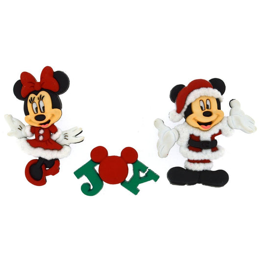 Disney Button & Embellishments, Mickey & Minnie