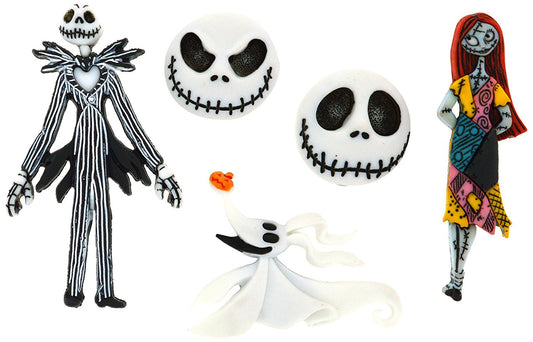 Nightmare Before Christmas Disney Character Button Embellishments