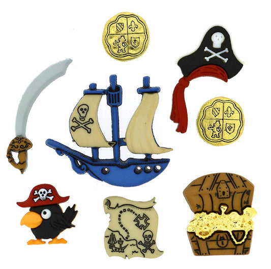 Pirate Theme Buttons by Jesse James