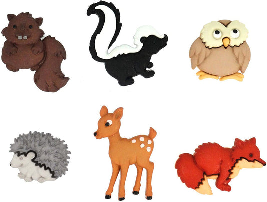 Forest Babies Animal Buttons