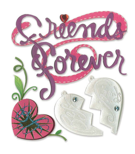 Friends Forever 3d Stickers by Jolees