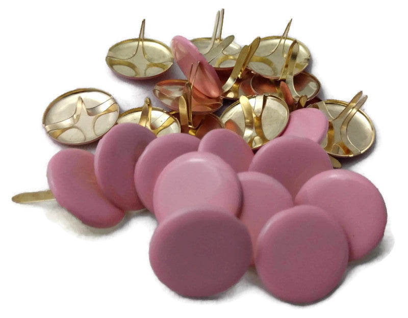 Baby Pink Scrapbooking Jumbo Round Brads Country Croppers