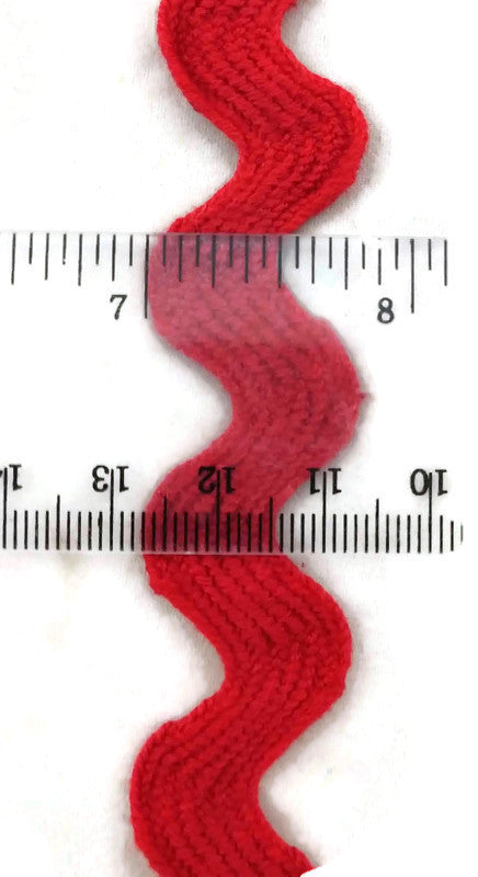 Red Jumbo Ric Rac ribbon