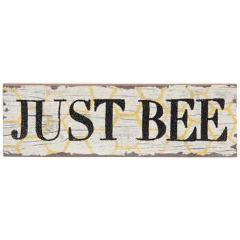 Just Bee Wood Sign Decor