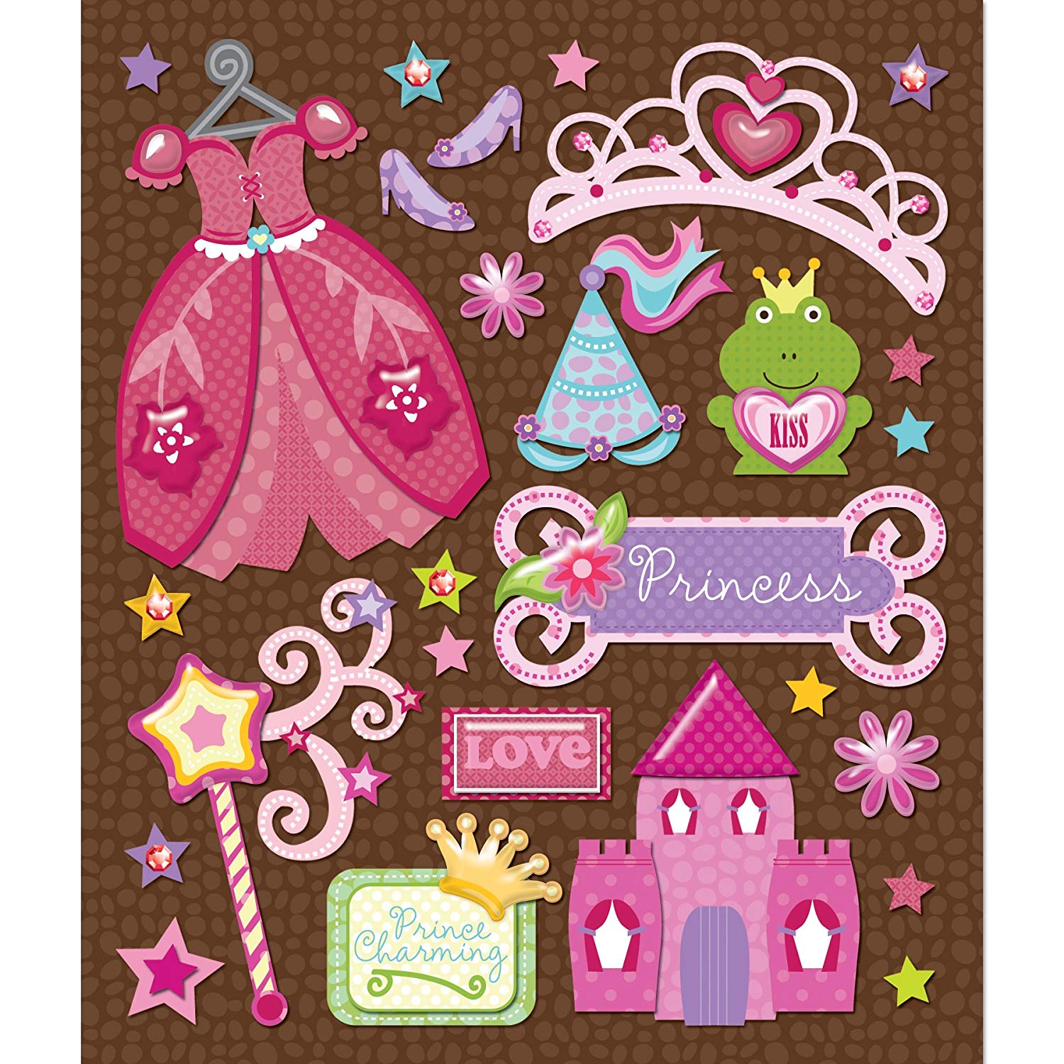 Princess Medley 3d Stickers by K & Co – Country Croppers