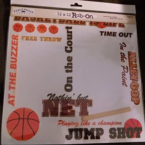 Basketball RubOns Stickers