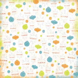 Karen Foster Puppy Talk Scrapbook Paper