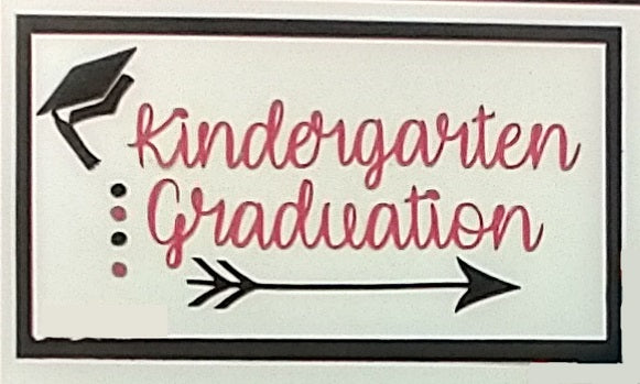 Kindergarten Graduation Paper Piecing Title