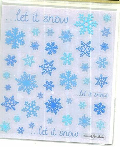 Let it Snow Snowflake Stickers