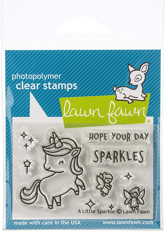 A Little sparkle Unicorn Stamp by Lawn Fawn