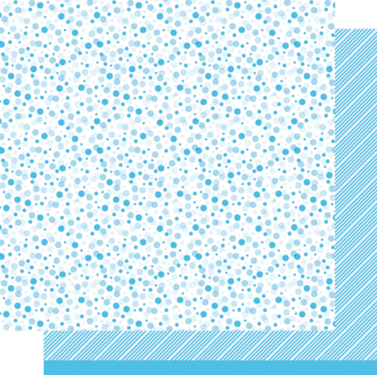 Lawn Fawn Blue Raspberry all the Dots Paper