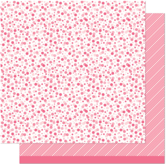 Strawberry Fizz - All the Dots 12x12 Paper - 4 Sheets – Country Croppers