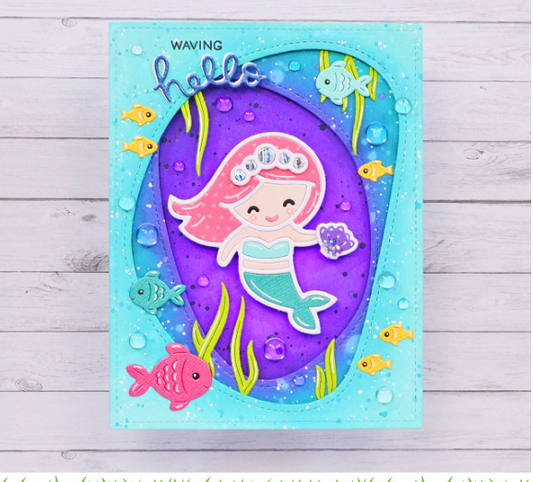 Lawn Fawn Mermazing Mermaid Die Sample