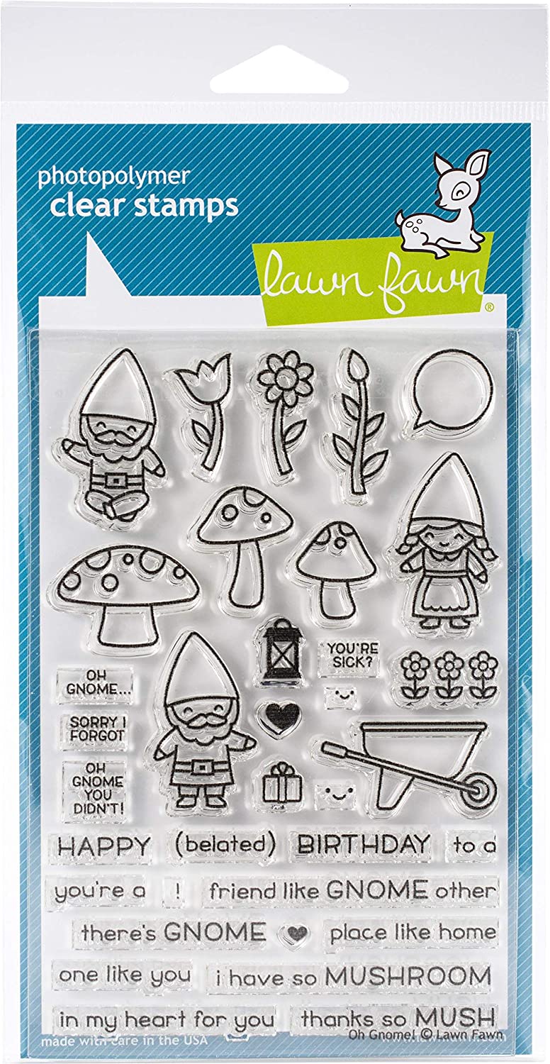 Oh Gnome!  Clear Stamps by Lawn Fawn