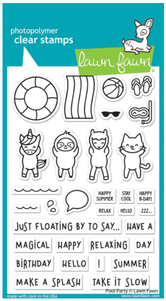 Lawn Fawn Pool Party Stamps Set