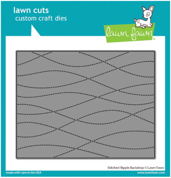 Lawn Fawn Stitched Ripple Backdrop Die