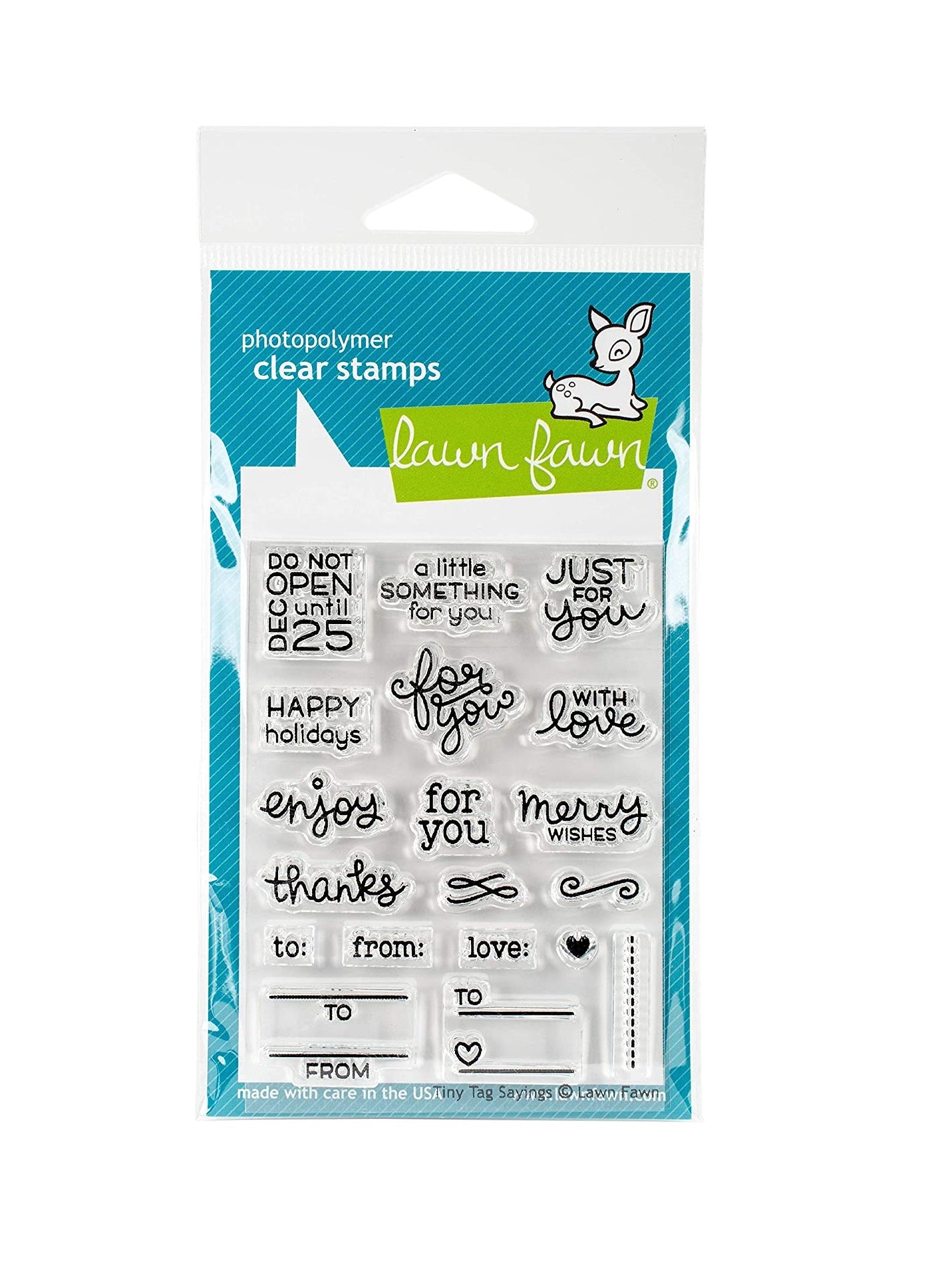 Lawn Fawn tiny Tag Stamps