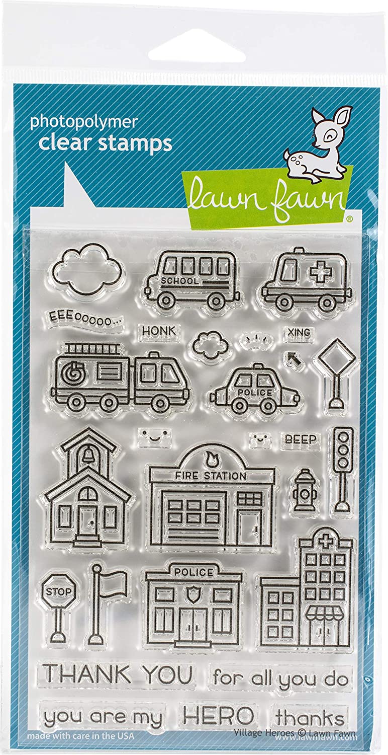 Lawn Fawn Village Heroes Stamps