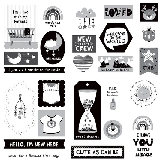 Baby Little One Die Cuts Ephemera