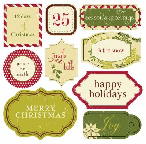 Making Memories Christmas Signs Stickers