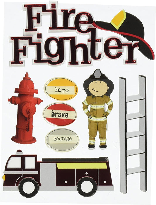 Fire Fighter Kids Stickers by MAMBI