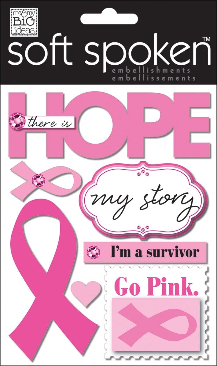 Hope Breast Cancer Soft Spoken Stickers