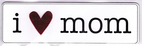 MAMBI I Love Mom Metal Sticker Title
