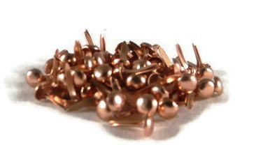 Mini Round Brads Metallic Copper - Bulk Paper Fasteners - 100ct