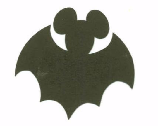 Disney Halloween Mickey Mouse Bat Die Cuts Black