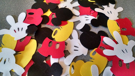Magical Mouse Die Cuts - Shoes, Hands, Heads, Pants, 40pc